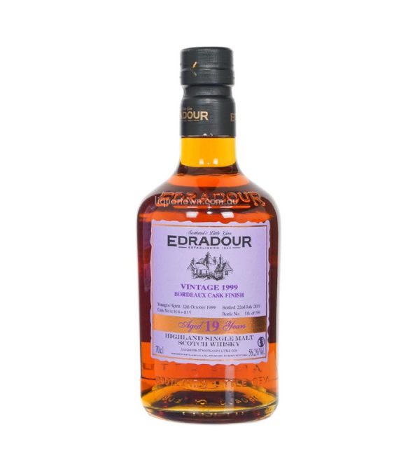 Edradour 1999 Bordeaux Cask Single Malt Scotch Whisky 19 Year Old 700ml 56.2%