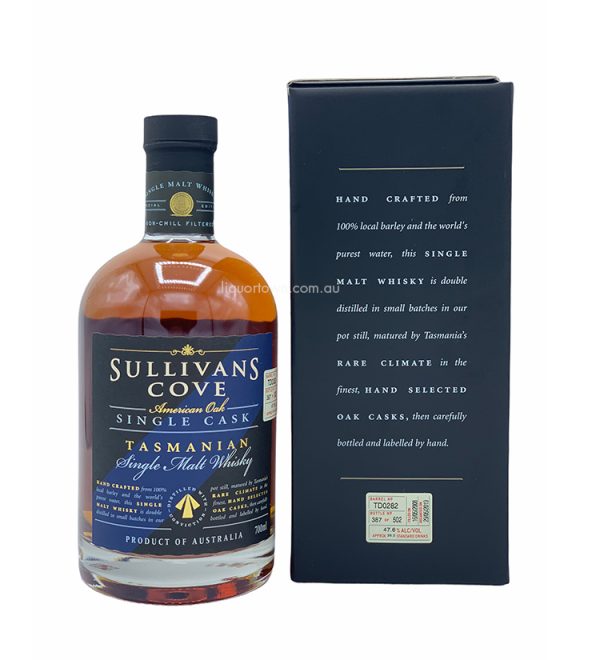 Sullivans Cove American Oak Tawny Cask Single Malt Tasmanian Whisky 700ml 47.6%