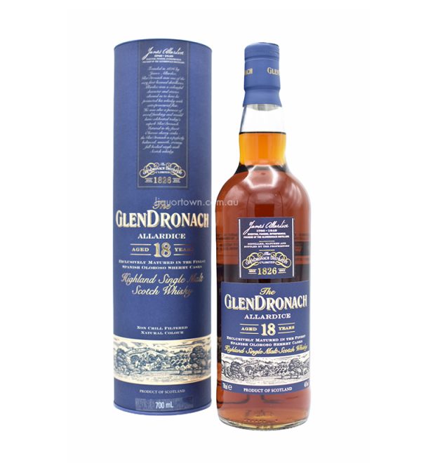 Glendronach Allardice 18 Years Old Single Malt Whisky 700mL 46%