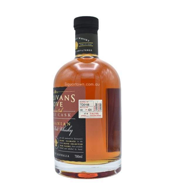 Sullivans Cove American Oak Refill Single Malt Tasmanian Whisky 700ml 47.6%