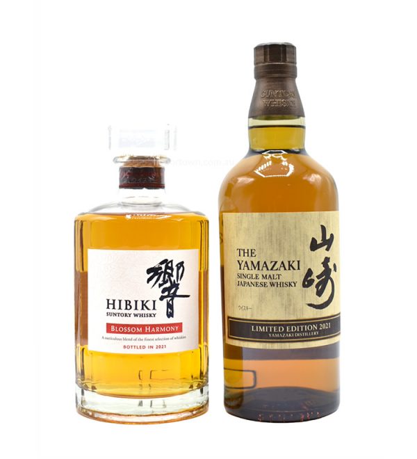 Suntory Hibiki Blossom Harmony 2021 + Yamazaki 2021 Japanese Whisky