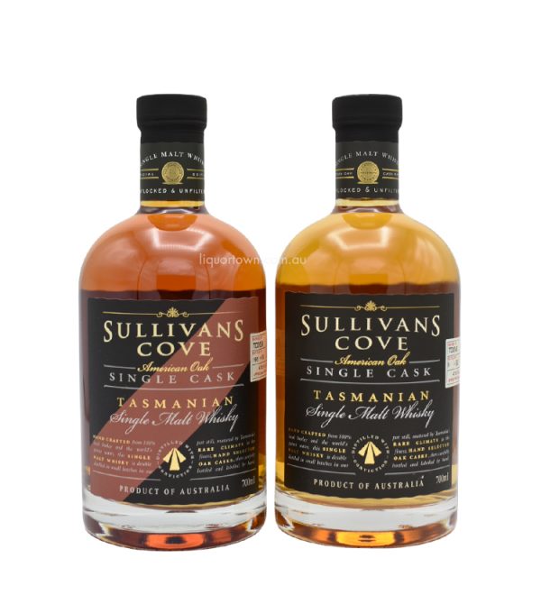 Sullivans Cove American Oak + American Oak Refill Australian Whiskies Duo 700ml