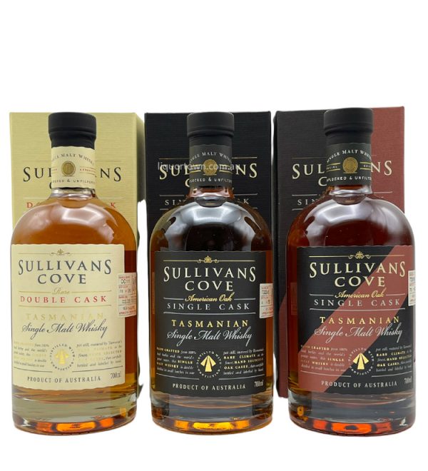 Sullivans Cove Trilogy Rare Double Cask + American Oak + American Oak Refill Whiskies